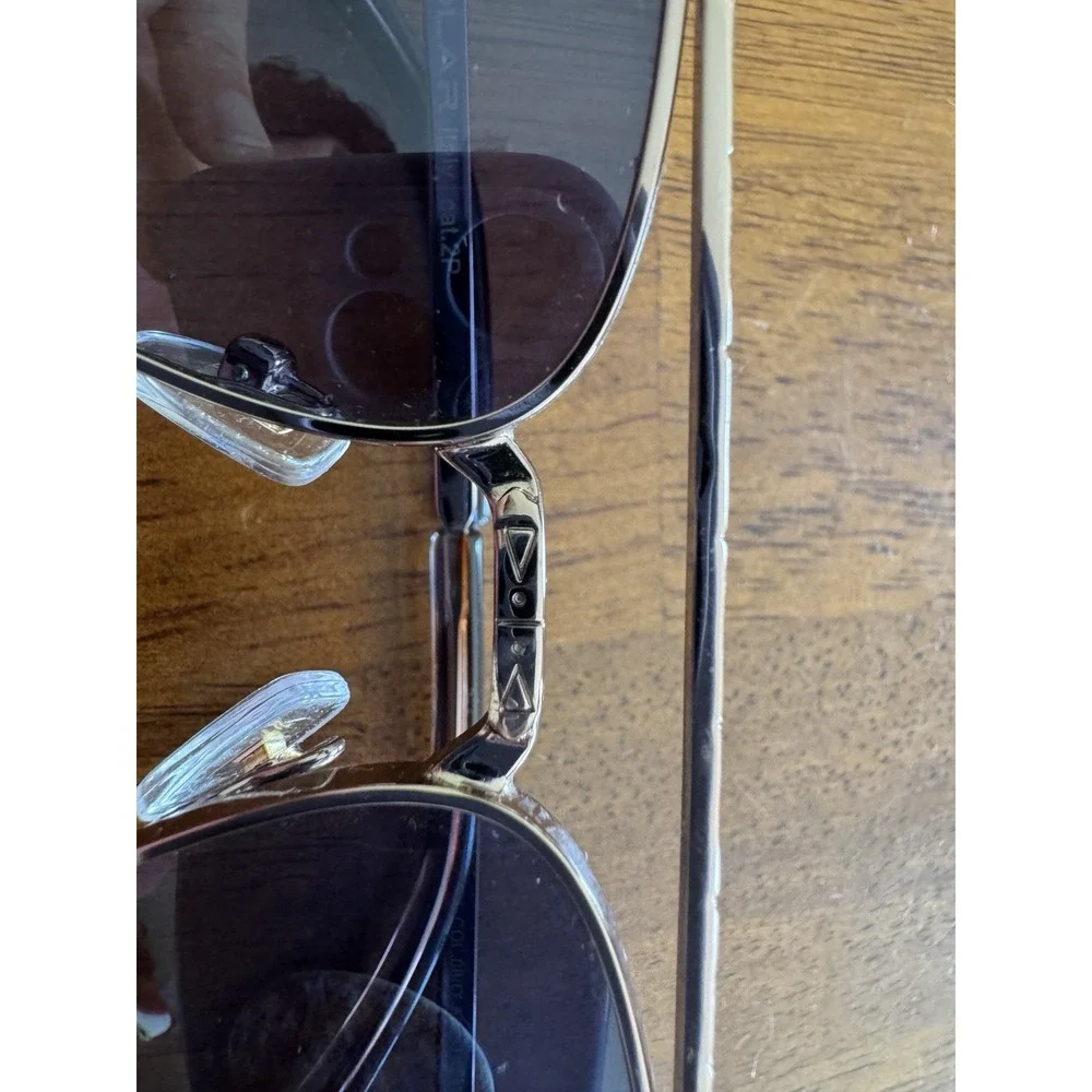 Polar Gold Hayden Sunglasses Copper Frame Square Aviator Gray Lens Polarized